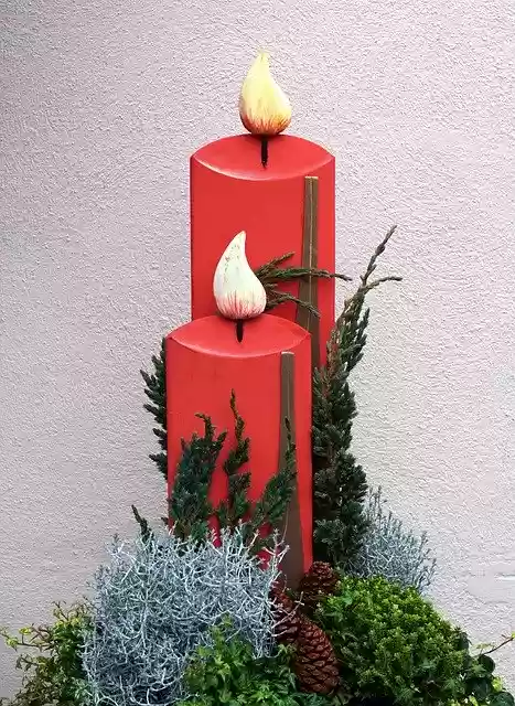 Free download Candles Christmas Decoration -  free photo or picture to be edited with GIMP online image editor