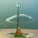 Captivating Water Droplet Collision Art  screen for extension Chrome web store in OffiDocs Chromium