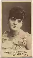Free download Card 669, Miss Johnson, from the Actors and Actresses series (N45, Type 1) for Virginia Brights Cigarettes free photo or picture to be edited with GIMP online image editor