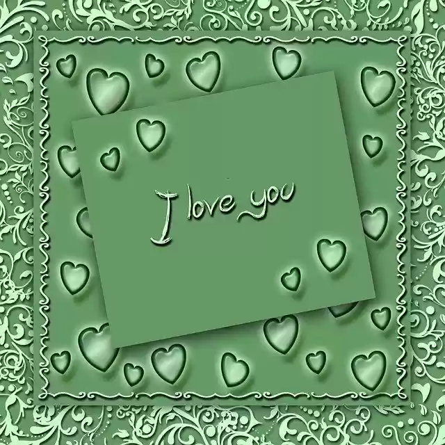Free download Card I Love You Heart -  free illustration to be edited with GIMP free online image editor