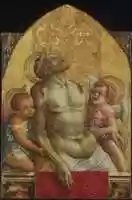 Free download Carlo Crivelli, Dead Christ Supported By Two Angels free photo or picture to be edited with GIMP online image editor