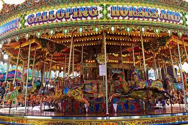 Free download Carousel Ride Horses -  free photo or picture to be edited with GIMP online image editor