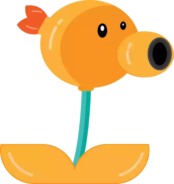 Free download Cartoon Character Game Flower - Free vector graphic on Pixabay free illustration to be edited with GIMP free online image editor