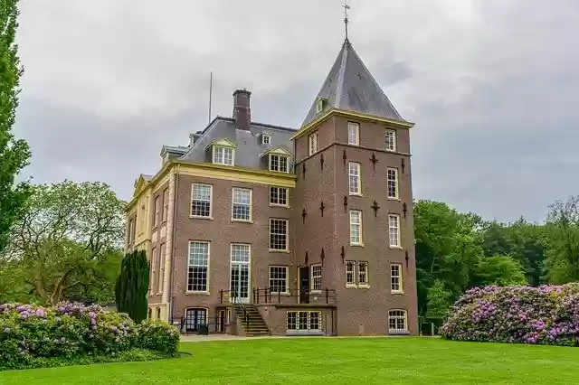 Free download Castle Garden Building free photo template to be edited with GIMP online image editor