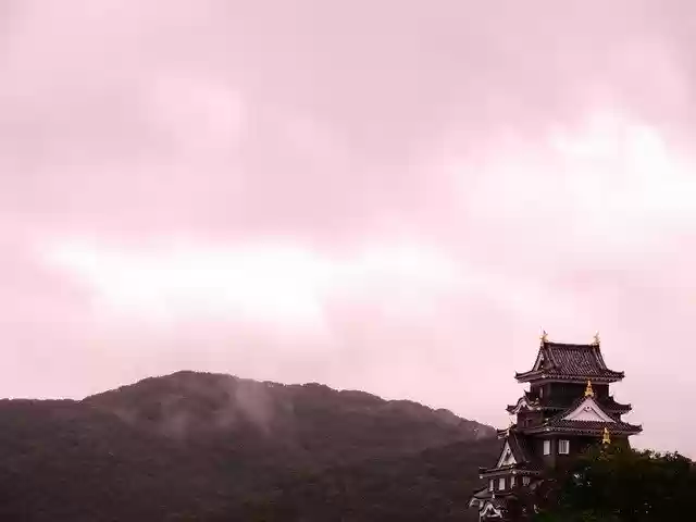 Free download Castle Japan Mountains -  free photo or picture to be edited with GIMP online image editor