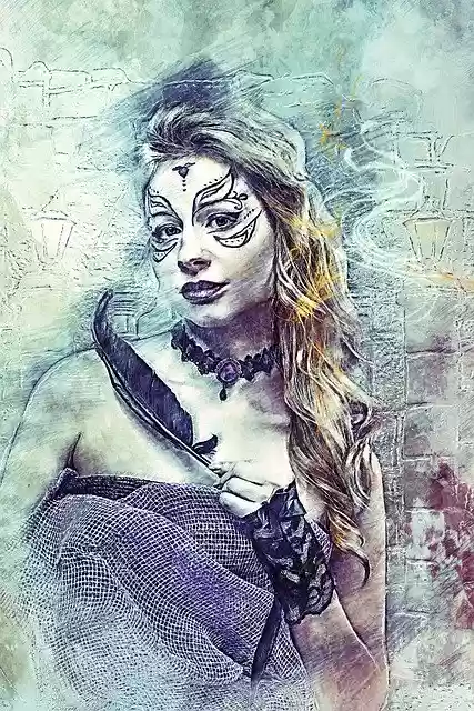Free download Castle The Ruins Of Woman -  free illustration to be edited with GIMP free online image editor