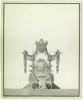 Free download Catafalque for the Empress Catherine the Great of Russia (Front Elevation). free photo or picture to be edited with GIMP online image editor