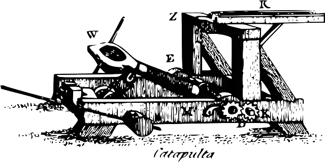 Free download Catapult Wheels Fire - Free vector graphic on Pixabay free illustration to be edited with GIMP free online image editor