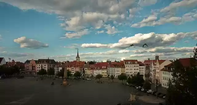 Free download Cathedral Square Erfurt View Of -  free photo template to be edited with GIMP online image editor
