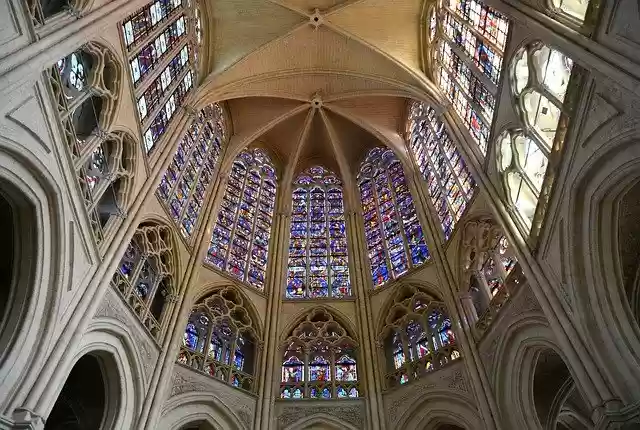 Free download Cathedral Stained Glass -  free photo template to be edited with GIMP online image editor