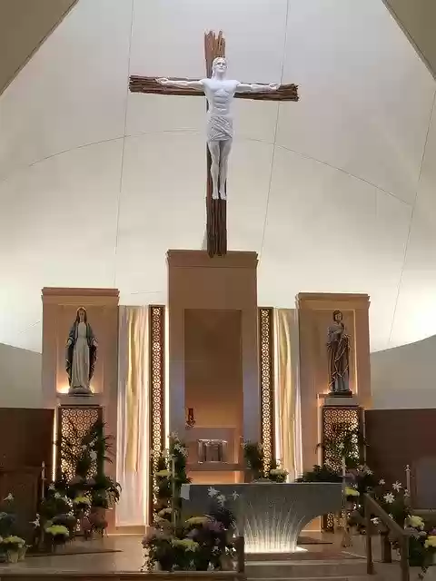 Free download Catholic Church Cross Altar -  free photo or picture to be edited with GIMP online image editor