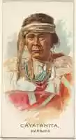 Free download Cayatanita, Navajos, from the American Indian Chiefs series (N2) for Allen & Ginter Cigarettes Brands free photo or picture to be edited with GIMP online image editor