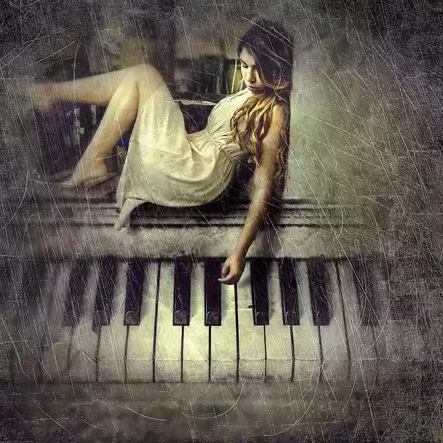 Free download cd cover woman piano composing free picture to be edited with GIMP free online image editor