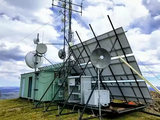 Free download Cell Site Solar Generator Mountain -  free photo or picture to be edited with GIMP online image editor