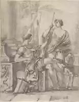 Free download Cephalus Receiving the Spear and Hound from Procris free photo or picture to be edited with GIMP online image editor