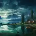 Charming mountains and water  screen for extension Chrome web store in OffiDocs Chromium