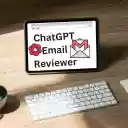 ChatGPT Email Reviewer  screen for extension Chrome web store in OffiDocs Chromium