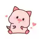 Chibi photo of a pig  screen for extension Chrome web store in OffiDocs Chromium