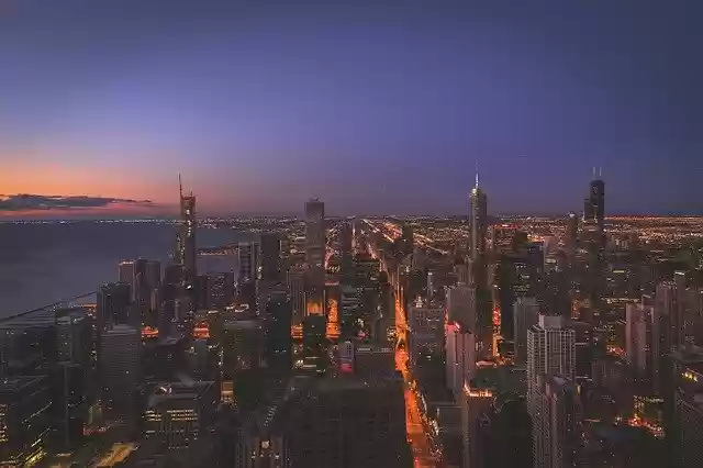 Free download Chicago Sunrise Cityscape -  free photo or picture to be edited with GIMP online image editor
