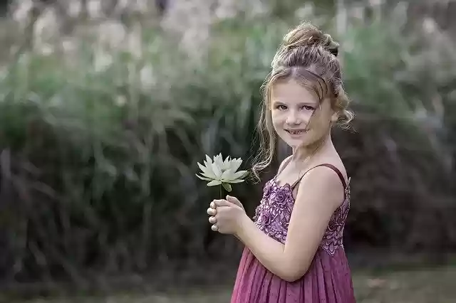 Free download Child Portrait Girl Flower -  free photo or picture to be edited with GIMP online image editor