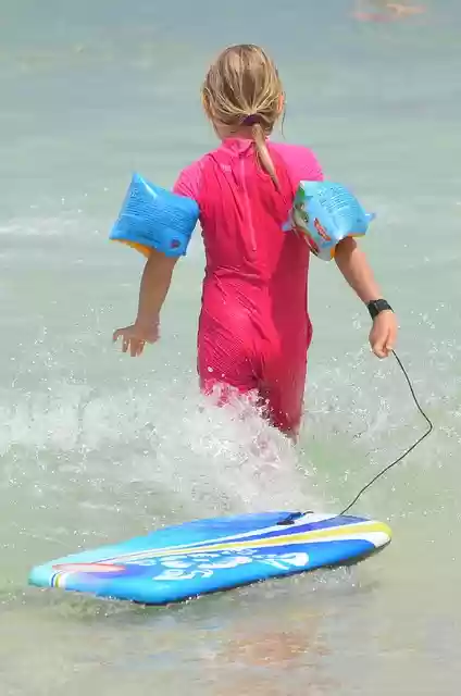 Free download child waves surf people armbands free picture to be edited with GIMP free online image editor