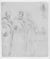 Téléchargement gratuit de la photo ou de l'image gratuite du Christ et deux personnages (du carnet de croquis) à éditer avec l'éditeur d'images en ligne GIMP