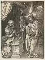 Free download Christ Appearing to His Mother, from The Small Passion free photo or picture to be edited with GIMP online image editor