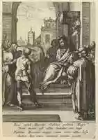 Free download Christ Before Pilate, from The Passion of Christ (after H. Goltzius) free photo or picture to be edited with GIMP online image editor