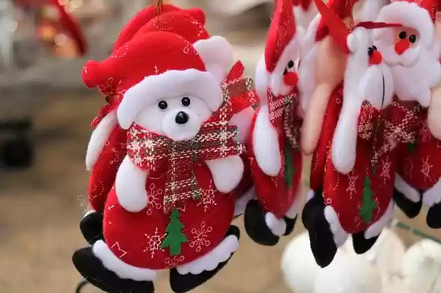 Free download Christmas Fair Teddy Bears Toys -  free free photo or picture to be edited with GIMP online image editor