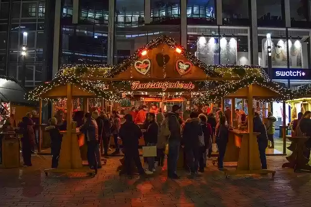Free download Christmas Market Bude -  free free photo or picture to be edited with GIMP online image editor