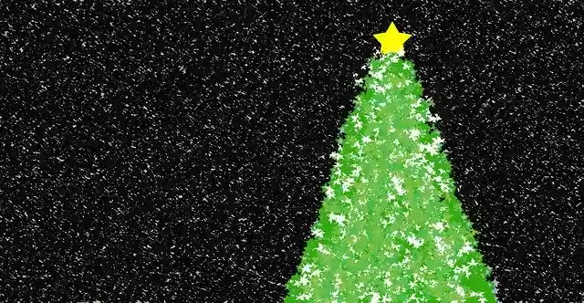 Free download Christmas Night Snowfall Fir -  free illustration to be edited with GIMP free online image editor