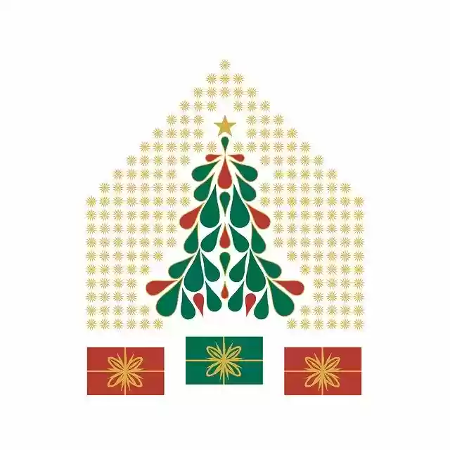 Free download Christmas Tree Present -  free illustration to be edited with GIMP free online image editor