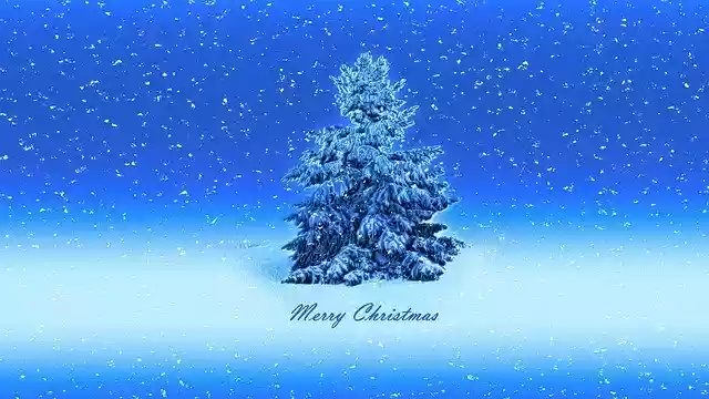 Free download Christmas Tree Snow Greeting -  free illustration to be edited with GIMP free online image editor
