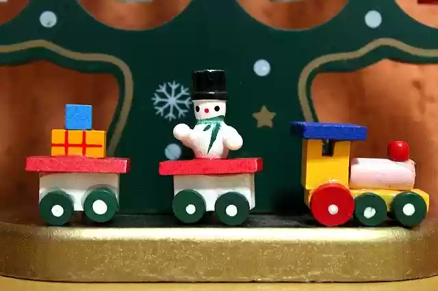 Free download Christmas Trenzinho Snowman -  free free photo or picture to be edited with GIMP online image editor