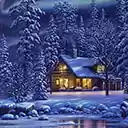 Christmas Winter House Theme  screen for extension Chrome web store in OffiDocs Chromium