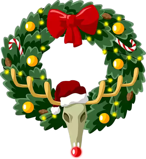 Free download Christmas Wreath Coniferous New -  free illustration to be edited with GIMP free online image editor