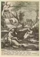 Free download Christ on the Mount of Olives, from The Passion of Christ (after H. Goltzius) free photo or picture to be edited with GIMP online image editor
