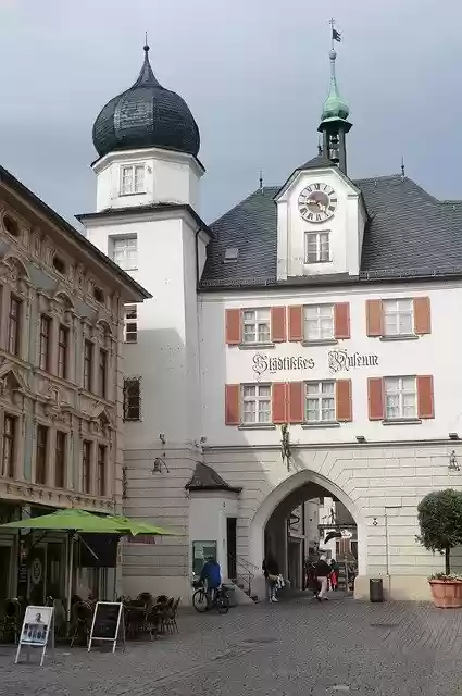 Kostenloser Download City Gate Rosenheim Deutschland - kostenloses Foto oder Bild zur Bearbeitung mit GIMP Online-Bildbearbeitung