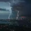 City Under the Thunderstorm  screen for extension Chrome web store in OffiDocs Chromium