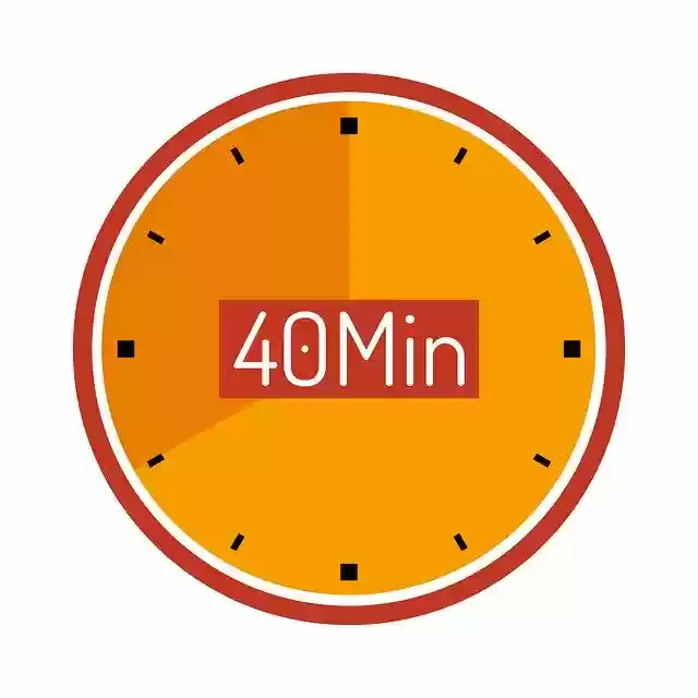 Free download Clock 40 Min Wait -  free illustration to be edited with GIMP free online image editor