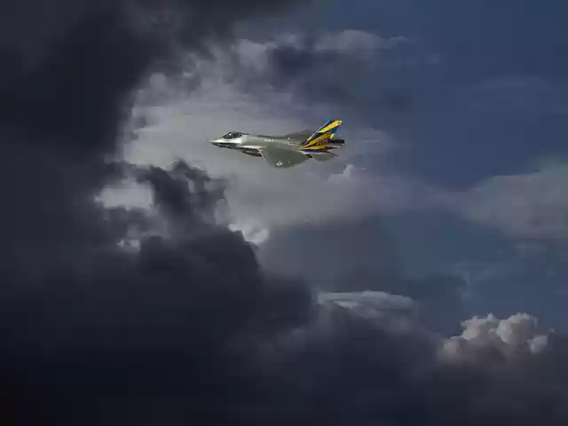 Free download clouds dramatic clouds fighter jet free picture to be edited with GIMP free online image editor