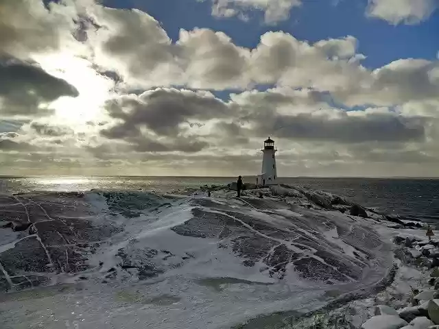 Free download Clouds Lighthouse Sea -  free photo or picture to be edited with GIMP online image editor