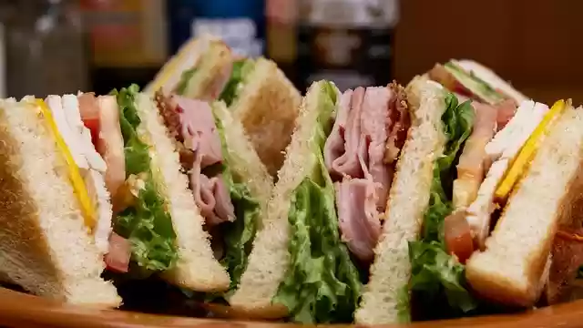 Kostenloser Download Club Sandwich Lunch kostenlose Fotovorlage zum Bearbeiten mit GIMP Online-Bildbearbeitung