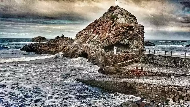 Free download Coast Rocks Sea -  free photo or picture to be edited with GIMP online image editor