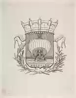 Free download Coat-of-Arms Symbolic of the City of Paris with the motto: It Rocks But Does Not Sink free photo or picture to be edited with GIMP online image editor