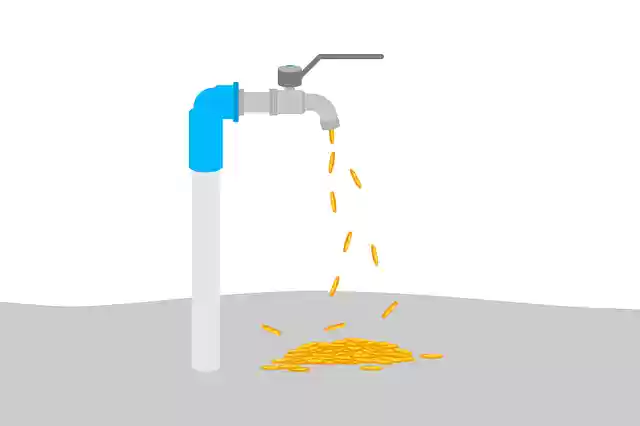 Free download Coin Water Faucet CashFree vector graphic on Pixabay free illustration to be edited with GIMP online image editor