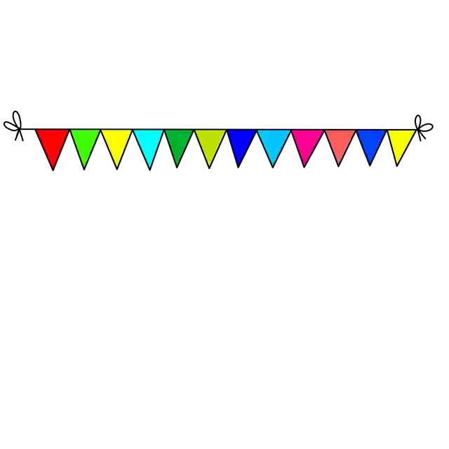 Free download Color Colourful Bunting -  free illustration to be edited with GIMP free online image editor