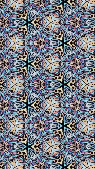 Free download Colorful Triangle Pattern -  free illustration to be edited with GIMP free online image editor