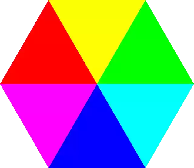 Free download Color Hexagon Triangles - Free vector graphic on Pixabay free illustration to be edited with GIMP free online image editor