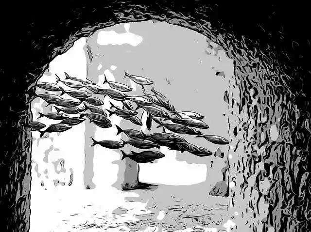 Free download Comic Fish Under Water -  free illustration to be edited with GIMP free online image editor